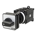 EATON INDUSTRIES - Interruttore a comando rinviato T0, 20A, 12 poli, 6 unità costruttive, con leva nera e targhetta frontale.