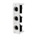 EATON INDUSTRIES - Base per fusibile per montaggio su bus, 25A, 500 V, DII/E27, 45mm - DII-SO/25/3-R PORTAFUSIBILE 3P 25A BUS 500V 45mm.