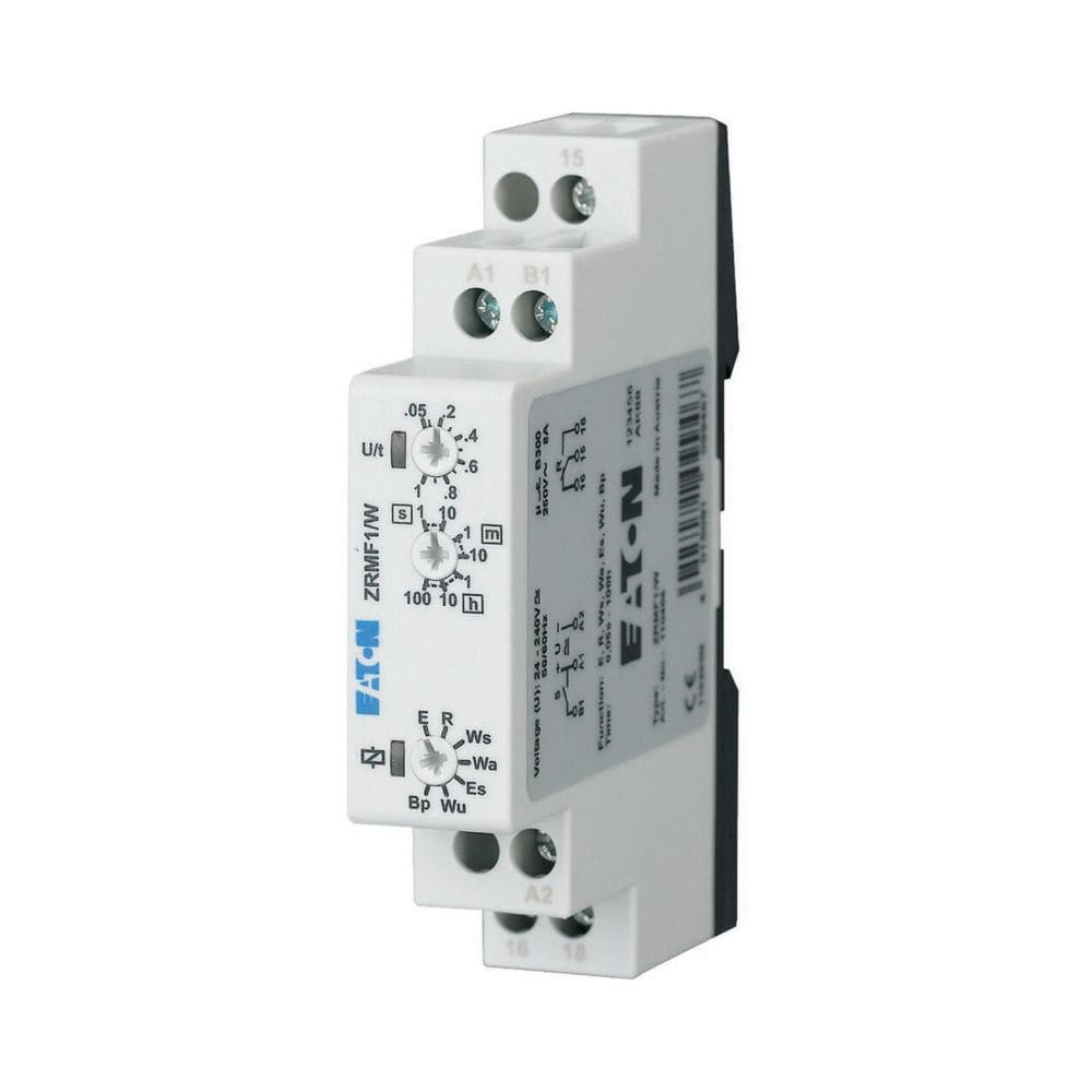 EATON INDUSTRIES - Relè temporizzatore multifunzione 7 funzioni 1 contatto in scambio ZRMF1/W TEMP.MULTIFUNZIONE 1SC.
