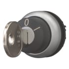 EATON INDUSTRIES - Attuatore a chiave, ritentivo, 2 posizioni, MS20, estraibilità della chiave: 0, I, ghiera frontale: titanio. M22-WRS-MS20 selezionatore di chiave a 2 posizioni per attuatore.