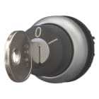 EATON INDUSTRIES - Attuatore a chiave, ritentivo, 2 posizioni, MS20, estraibilità della chiave: 0, I, ghiera frontale: titanio. M22-WRS-MS20 selezionatore di chiave a 2 posizioni per attuatore.