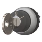 EATON INDUSTRIES - Attuatore con sblocco a chiave, ritentivo, 2 posizioni, MS6, estraibilità della chiave: 0, I, ghiera frontale: titanio M22-WRS-MS6 SEL. CH. 2 POS.PIAT PERM.
