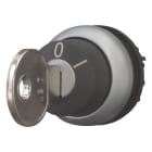 EATON INDUSTRIES - Attuatore con sblocco a chiave, ritentivo, 2 posizioni, MS7, estraibilità della chiave: 0, I, ghiera frontale: titanio M22-WRS-MS7 SEL. CH. 2 POS.PIAT PERM