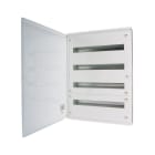 EATON INDUSTRIES - Quadro distribuzione piatto montato a vista completo, bianco, 24 SU per fila, 2 file, tipo C, BF-O-2/48-C Q.COMP.PARETE 2X24MOD 545L 4.
