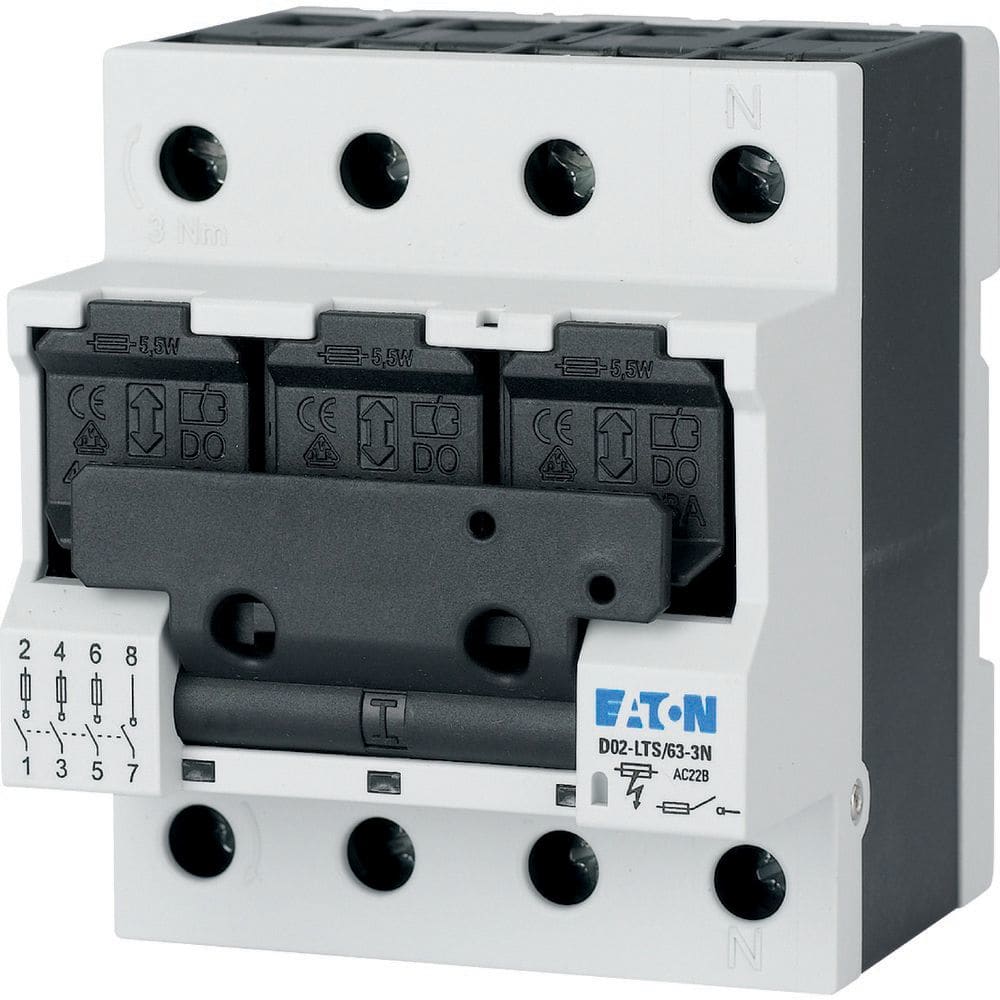 EATON INDUSTRIES - Sezionatore 63 AV 3 Np D02 HK LTS 63-3N.