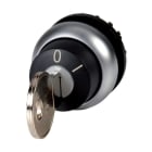 EATON INDUSTRIES - Pulsante a chiave permanente 2 posizioni MS1-MS20 Estraibilità della chiave I Anello frontale colore titanio M22-WRS-MS*-A21-* SEL.GHIERA TITAN.