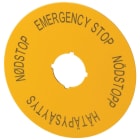 EATON INDUSTRIES - Etichettatrice d'emergenza D=90mm giallo EN SV FI DA M22-XAK14 GB-SV-FI-D.