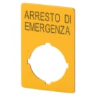 EATON INDUSTRIES - Etichetta d'emergenza 33x50mm giallo M22-XZK1-I99. 121370