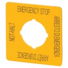 EATON INDUSTRIES - Etichettatrice d'emergenza 50x50 mm giallo multilingue M22-XYK11.