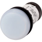 EATON INDUSTRIES - Indicatore luminoso piatto con collegamento a bullone, lente e LED bianchi, 24 V AC/DC C22-L-W-24.