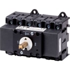 EATON INDUSTRIES - Interruttore di commutazione QM 63A 3P, 2 x 3 poli, senza manopola rotativa, con albero di comando 6 mm quadrati.