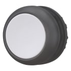 EATON INDUSTRIES - Pulsante RMQ Titan Piatto ad impulso grigio Vuoto Ghiera nera M22S D GR PULS FILO GHIERA GRIGIO