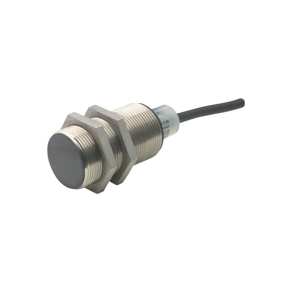 EATON INDUSTRIES - E57 Premium+ Series, Interruttore di prossimità, 1 NC, A 2 fili, D.30 mm, 20 - 250 V AC, Sn= 10 mm, Piatto, Acciaio inox, Cavo di collegamento 2m.