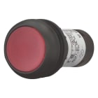 EATON INDUSTRIES - Pulsante luminoso piatto permanente 1 NC collegamento a bullone LED rosso senza scritta 24 V AC/DC anello frontale colore nero C22S-DRL-R-K01-24.