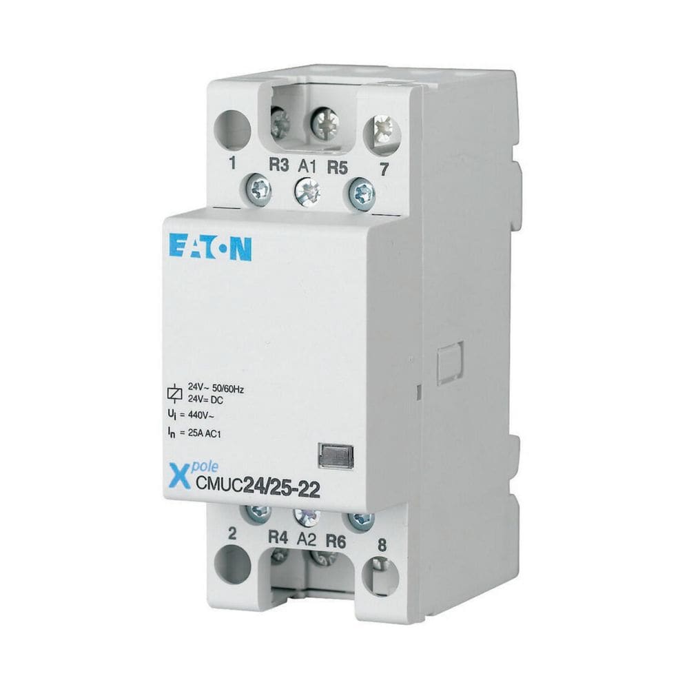 EATON INDUSTRIES - CMUC24/25-22 CONT. 24V AC/DC 25A 2NA+2NC Protezione.