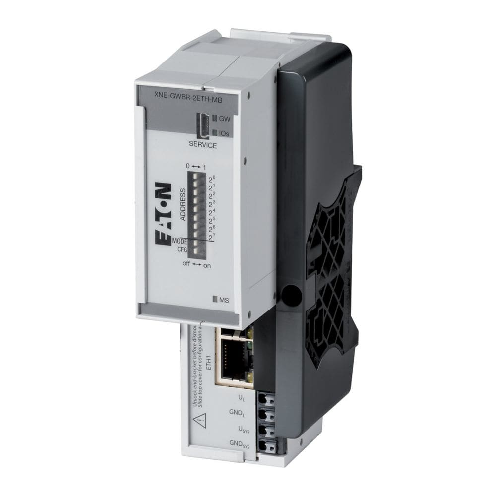 EATON INDUSTRIES - Gateway ECO per sistema I/O XI/ON, modbus-TCP XNE-GWBR-2ETH-MB.
