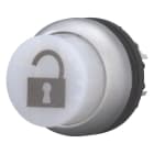 EATON INDUSTRIES - Pulsante illuminato bianco per lucchetti M22-DLVHS-W-MCC X cassetti.