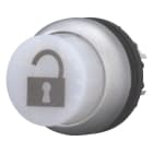 EATON INDUSTRIES - Pulsante illuminato bianco per lucchetti M22-DLVHS-W-MCC X cassetti.