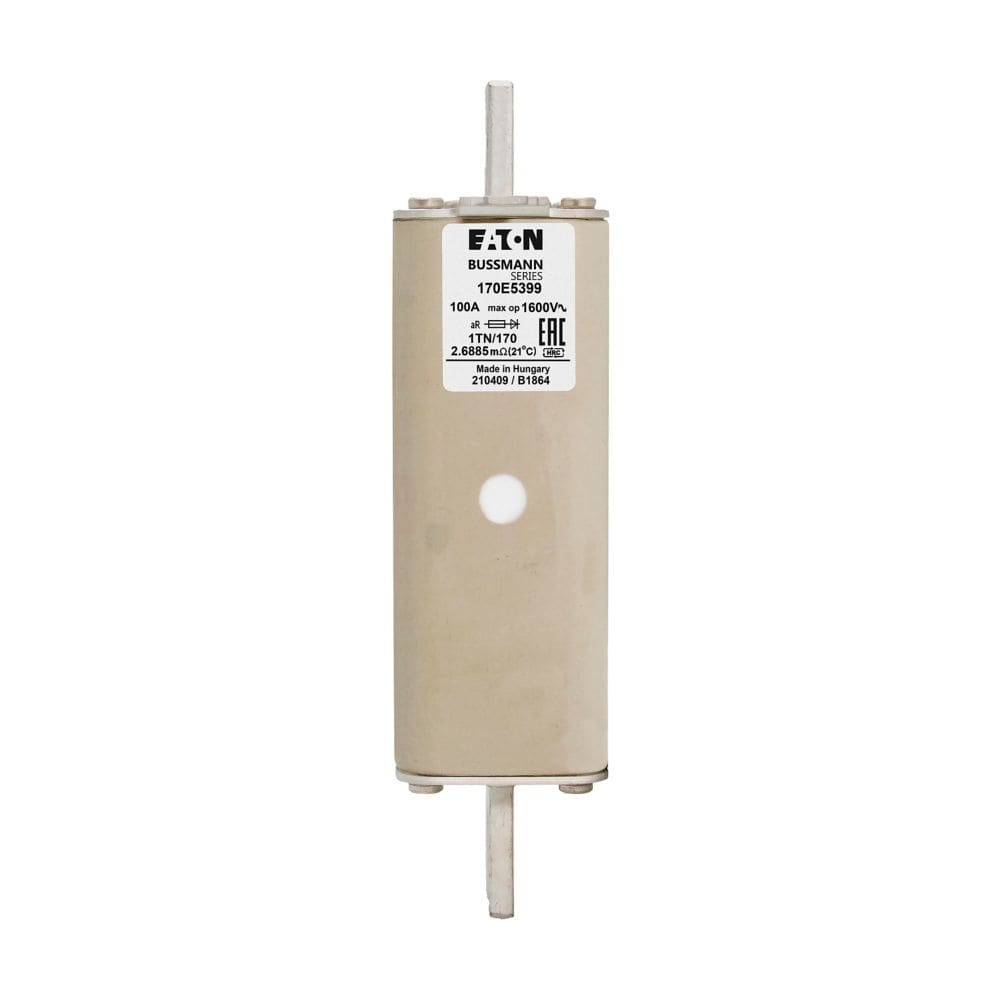 EATON INDUSTRIES - Cartuccia fusibile extra rapido 100A 1600V DIN 1 speciale aR IEC con indicatore 170E5399 FUSE 1TN/170 AR