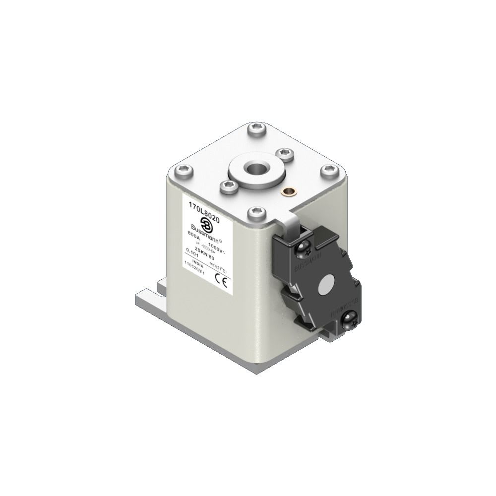 EATON INDUSTRIES - Cartuccia fusibile extra-rapido 800A 1000V 2SKN/80 AR IEC dimensioni 2,59 x 92 x 80mm indicatore singolo 170L8020 FUSE.