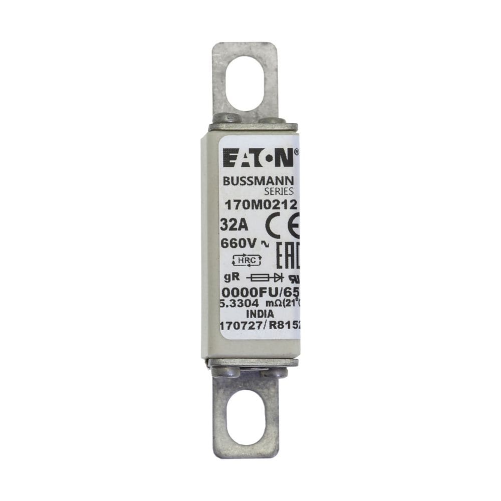 EATON INDUSTRIES - Cartuccia fusibile extra rapido 32A 660V dimensioni 0000 18x19x80mm gR UL 170M0212 FUSE 32A 660V 0000FU/65 UR