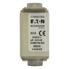 EATON INDUSTRIES - Cartuccia fusibile extra-rapido 63A 690V dimensioni 00 30x62x64mm aR IEC indicatore singolo 170M2762 FUSE 63A 690V 00BTN/60 GR. 170M2762
