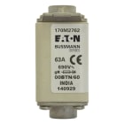 EATON INDUSTRIES - Cartuccia fusibile extra-rapido 63A 690V dimensioni 00 30x62x64mm aR IEC indicatore singolo 170M2762 FUSE 63A 690V 00BTN/60 GR.