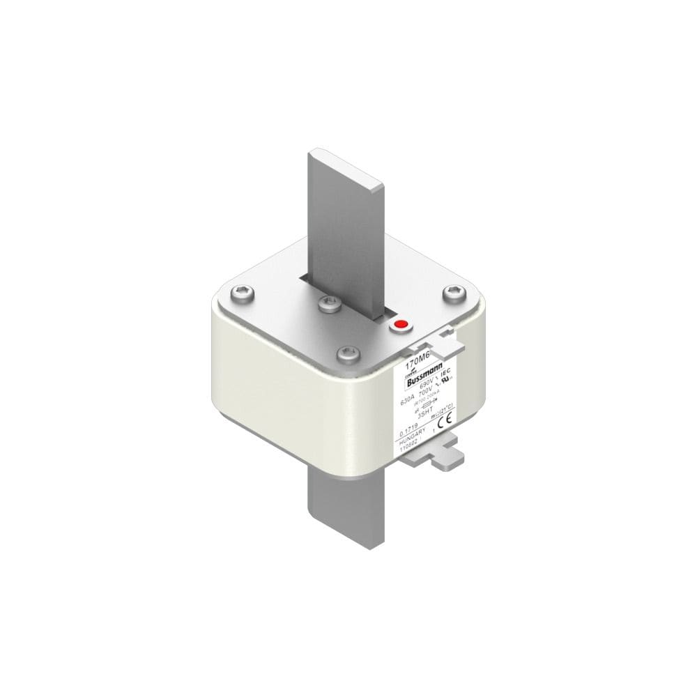 EATON INDUSTRIES - Cartuccia fusibile extra rapido 630A 690V DIN3 aR IEC indicatore singolo linguette impugnatura sotto tensione 170M6452 FUSE 3SHT UC