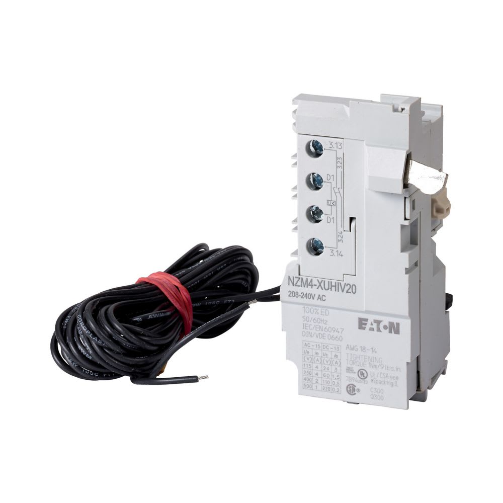 EATON INDUSTRIES - Sganciatore di minima tensione 18V DC + 2 contatti anticipati NA NZM4-XUHIV2018DC.