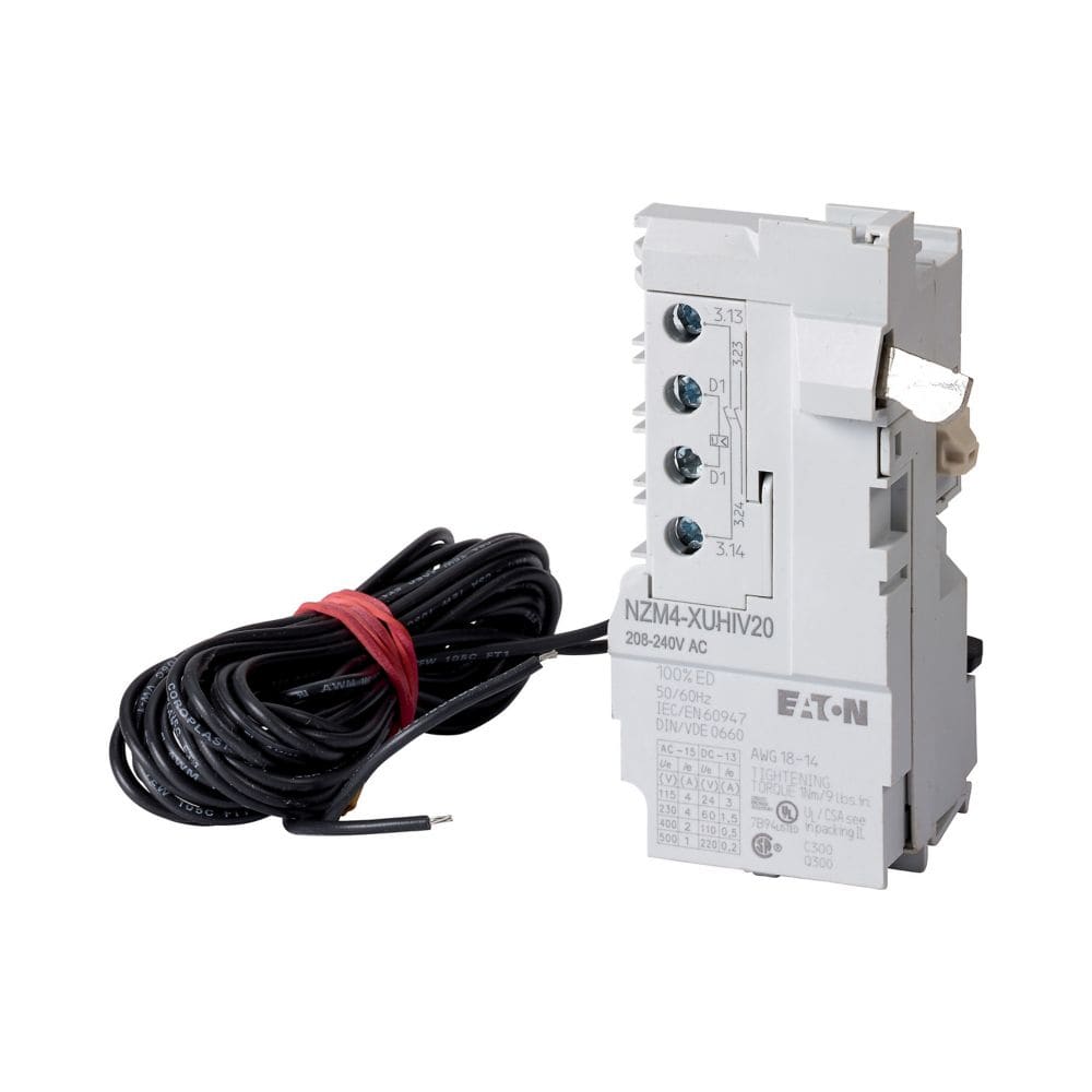 EATON INDUSTRIES - Sganciatore di minima tensione 18V DC + 2 contatti anticipati NA NZM4-XUHIV2018DC.