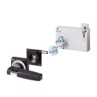 EATON INDUSTRIES - Maniglia per comando rinviato e blocco porta, nera, chiusura a chiave, grandezza 4.