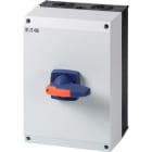 EATON INDUSTRIES - Sezionatore DMM 125A 3P+N con manopola blu, scatola CI-K5 DMM-125/3N/I5/P-B.