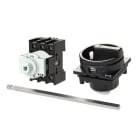 EATON INDUSTRIES - Interruttore generale P1 32A a comando rinviato 3 poli con funzione di arresto maniglia rotativa nera corona di blocco lucchettabile in posi.