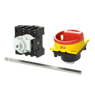 EATON INDUSTRIES - Interruttore generale P1-32/M4/SVB/N 32A, a comando rinviato, 3 poli + N, Funzione di arresto d'emergenza, lucchettabile in posizione 0, Con albero metallico.