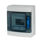 EATON INDUSTRIES - Quadro di distribuzione IKA-1/6-ST IP65 6 unità passo trasparente + morsetti.