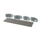 EATON INDUSTRIES - Guida DIN corta con torri di fissaggio fisse, L=800mm, BPZ-DINR35S-800-B DIN 35UM XEB-L 8.