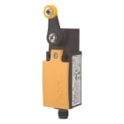 EATON INDUSTRIES - LS-11/RL-M12A Finecorsa, leva orientabile, interruttore di posizione con manopola a levetta prolungata, apparecchio completo, 1 contatto NA, 1 contatto NC, Cage Clamp, giallo, materiale isolante.