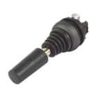 EATON INDUSTRIES - Joystick con punto di commutazione per direzione di manovra, albero in metallo, 2 posizioni, ghiera frontale nero, ad impulso, orizzontale, M22S-WJS2H Joy Met, 2 posizioni installazione orizzontale.