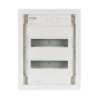 EATON INDUSTRIES - Centralina di distribuzione per parete cava KLV-24HWP-F con incasso cartongesso e piastra cieca metallica da 24.