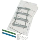 EATON INDUSTRIES - Kit montaggio cartongesso 4 file espansione parete cava con morsetto ad innesto.