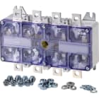EATON INDUSTRIES - Sezionatore di potenza DMVS 160A 3P+N (fisso) con funzione di arresto opzionale, senza maniglia rotativa e albero di trasmissione, foro di collega.