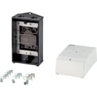 EATON INDUSTRIES - Custodia in materiale isolante per CI-K2H, dimensioni 181 x 100 x 80 mm, compatibile con T0-3 e T0-4, resistente agli urti, con piastra di fissaggio per messa a terra.