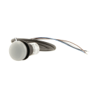 EATON INDUSTRIES - Indicatore luminoso piatto cavo nero con estremità aperta 4 poli 1 m lente bianco LED 24 V AC/DC C22-L-W-24-P62 SPIA BIANCO 24V 1M SENZA