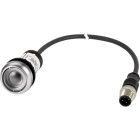 EATON INDUSTRIES - Pulsante piatto classico permanente 1NA cavo nero con connettore M12A 4 poli 0,2M C22-DR-X-K10-P1.