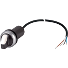 EATON INDUSTRIES - Interruttore di commutazione con maniglia ad impulso 2 NA cavo nero estremità aperta 4 poli 1 m 2 posizioni anello frontale colore titan SEL.MAN.IN.2POS.2NO 1M.