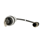 EATON INDUSTRIES - Pulsante a chiave, RMQ compact solution, ad impulso, 1 NA, cavo con connettore M12A, 4 poli, 0,2 m, 2 posizioni, MS1, Anello frontale colore ti C22-WS-MS1-K10-P1 S.CH.IN.2POS.1NA 0,2M.