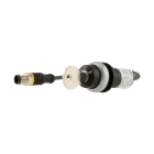 EATON INDUSTRIES - Pulsante a chiave, RMQ compact solution, ad impulso, 2 NA, cavo con connettore M12A, 4 poli, 0,2 m, 3 posizioni, MS1, Anello frontale colore ti C22-WS3-MS1-K20-P1.
