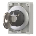 EATON INDUSTRIES - Chiave a filo pannello, ritentivo, 30mm, 2 posizioni, estraibilità della chiave: I, II, ghiera frontale in metallo.