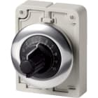 EATON INDUSTRIES - Potenziometro M30, Frontale piatto 30,5 mm, Ghiera metallo, ELEM.FRONT. 3 SWD.