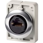 EATON INDUSTRIES - Porta RJ45 8/8 Cat. 5e Ghiera Metallo M30C-FRJ45 Femmina/Femmi 30mm